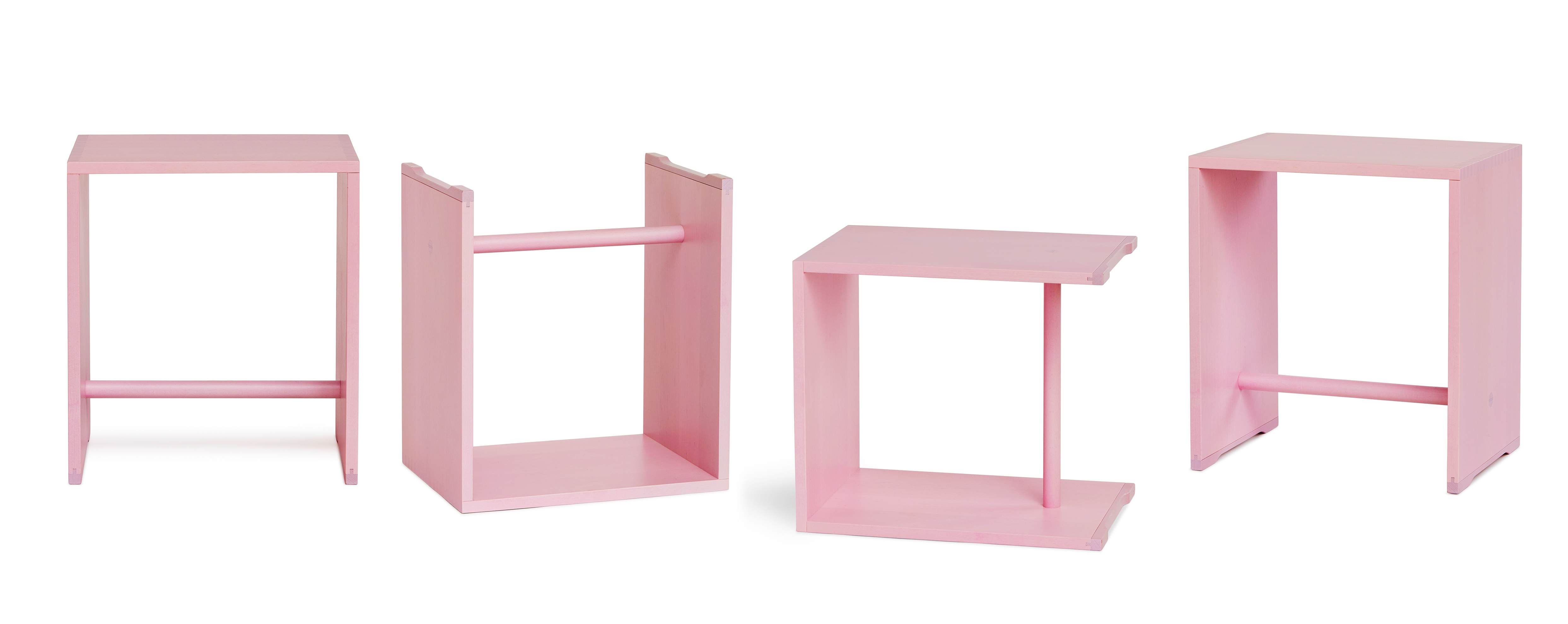 Ulmer tabouret Max Bill Rosa wb form LIMITED EDITION