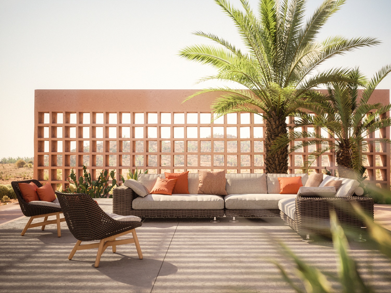 Mbrace Outdoor Club Chair Chaise Dedon