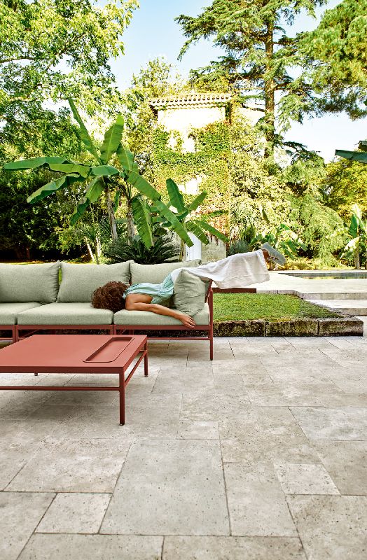 Rivage Table d'appoint Extérieur L 85 x P 85 x H 29,5 cm Fermob