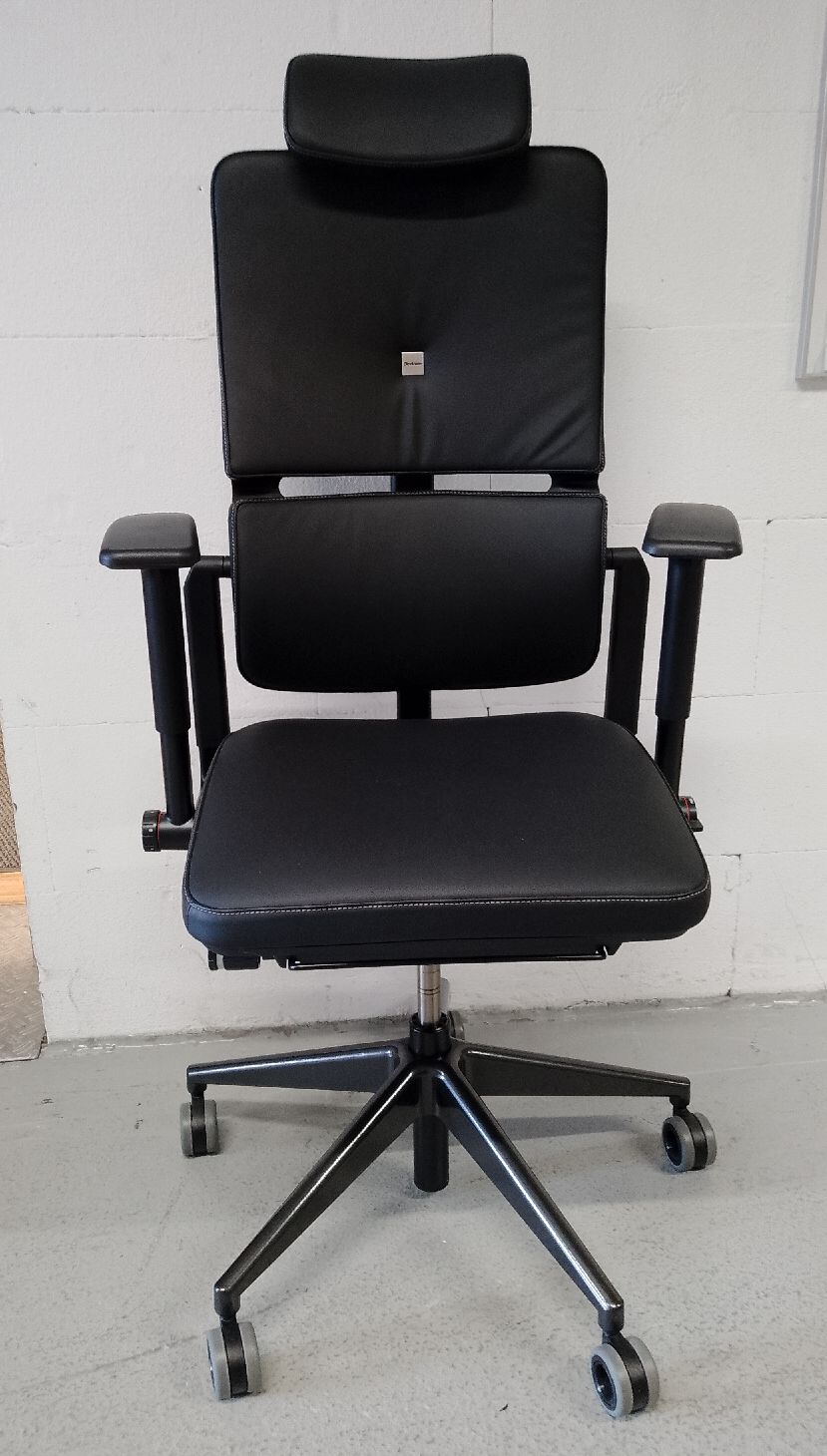 Please Chaise de bureau pivotante / chaise de travail avec appui-tête Steelcase EXPOSITION / MOBILIER D'OCCASION
