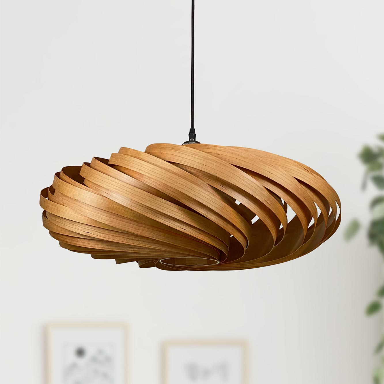 Veneria Lampe à suspendre Ø60 cm Cerisier Gofurnit