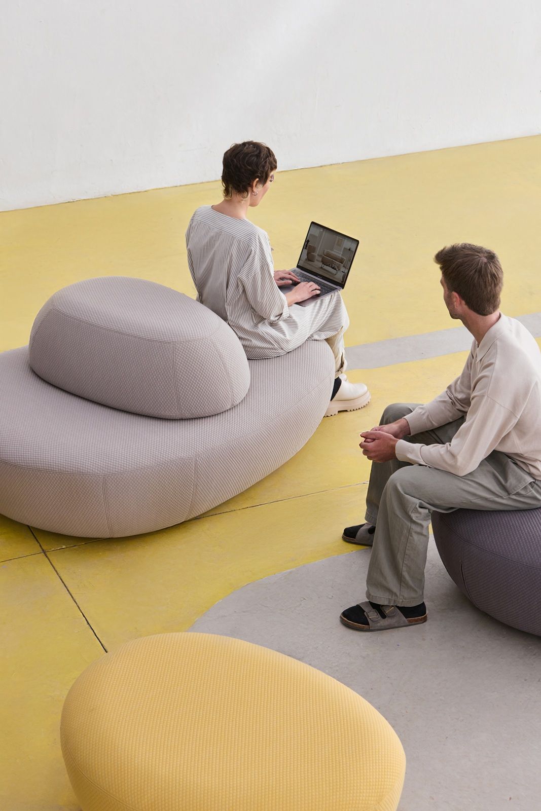 Sisters Pouf Tabouret Softline