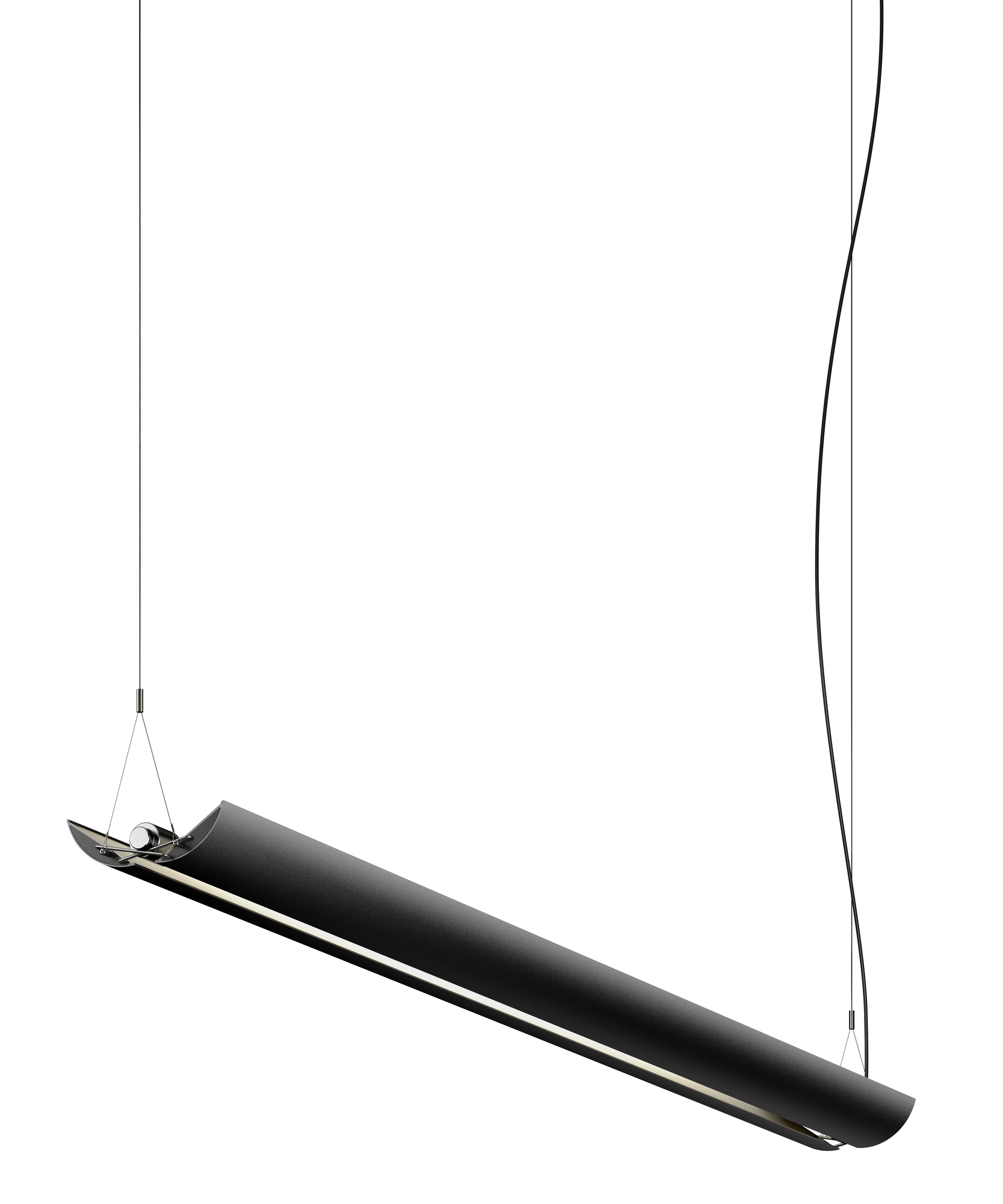 Updown 30 Lumière pendentif Belux Noir 3000K Dimmable