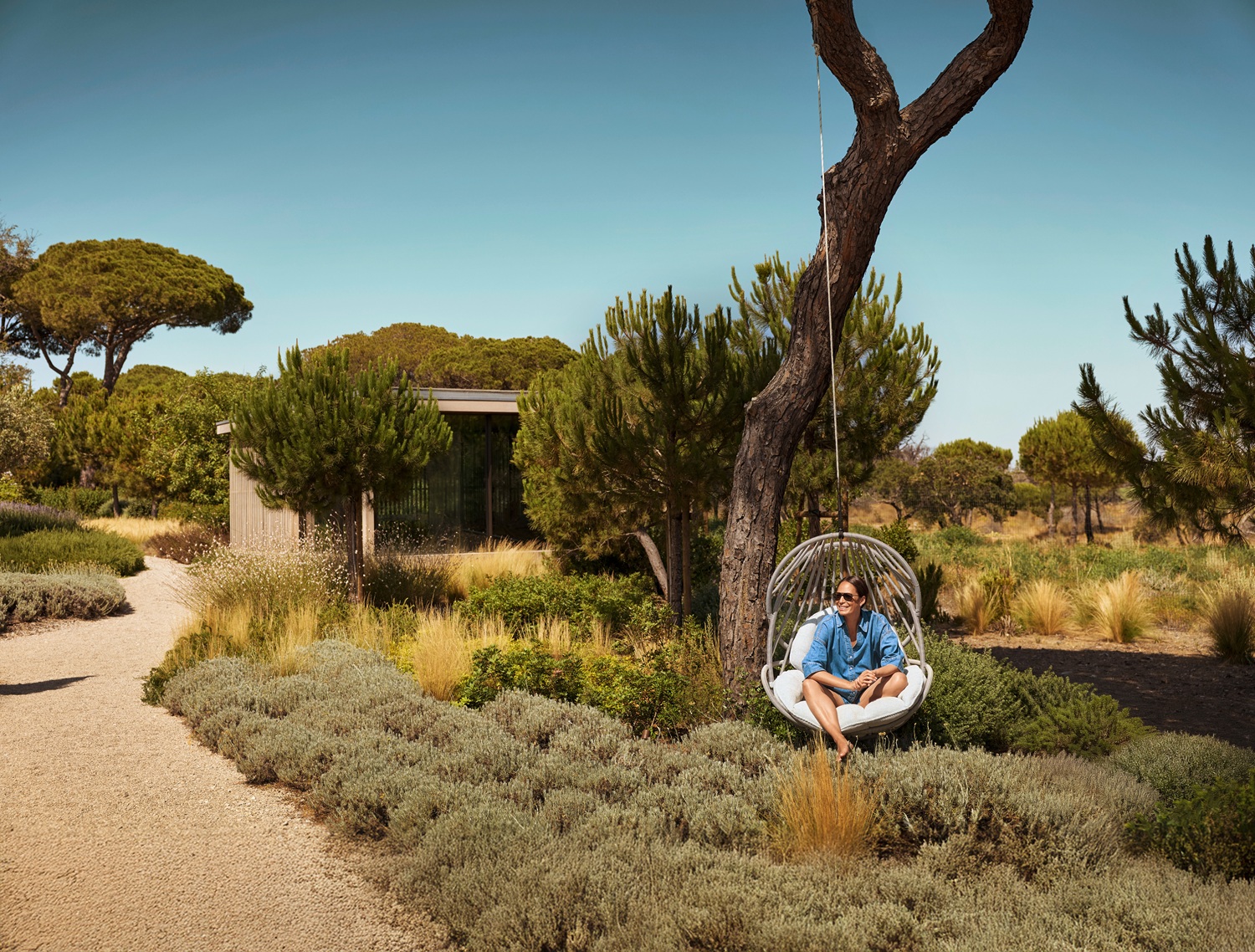 Kida Fauteuil suspendu avec coussin Dedon