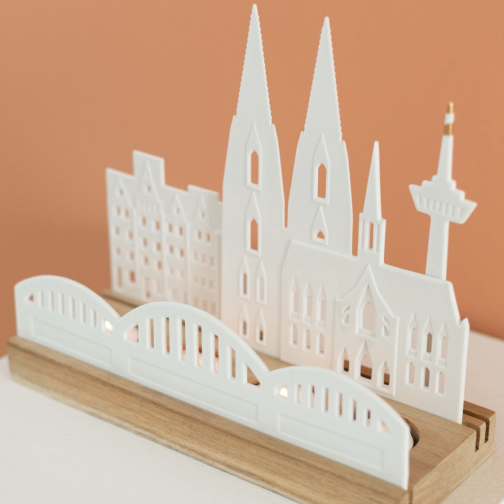 Objet lumineux Silhouette de la ville de Cologne Räder