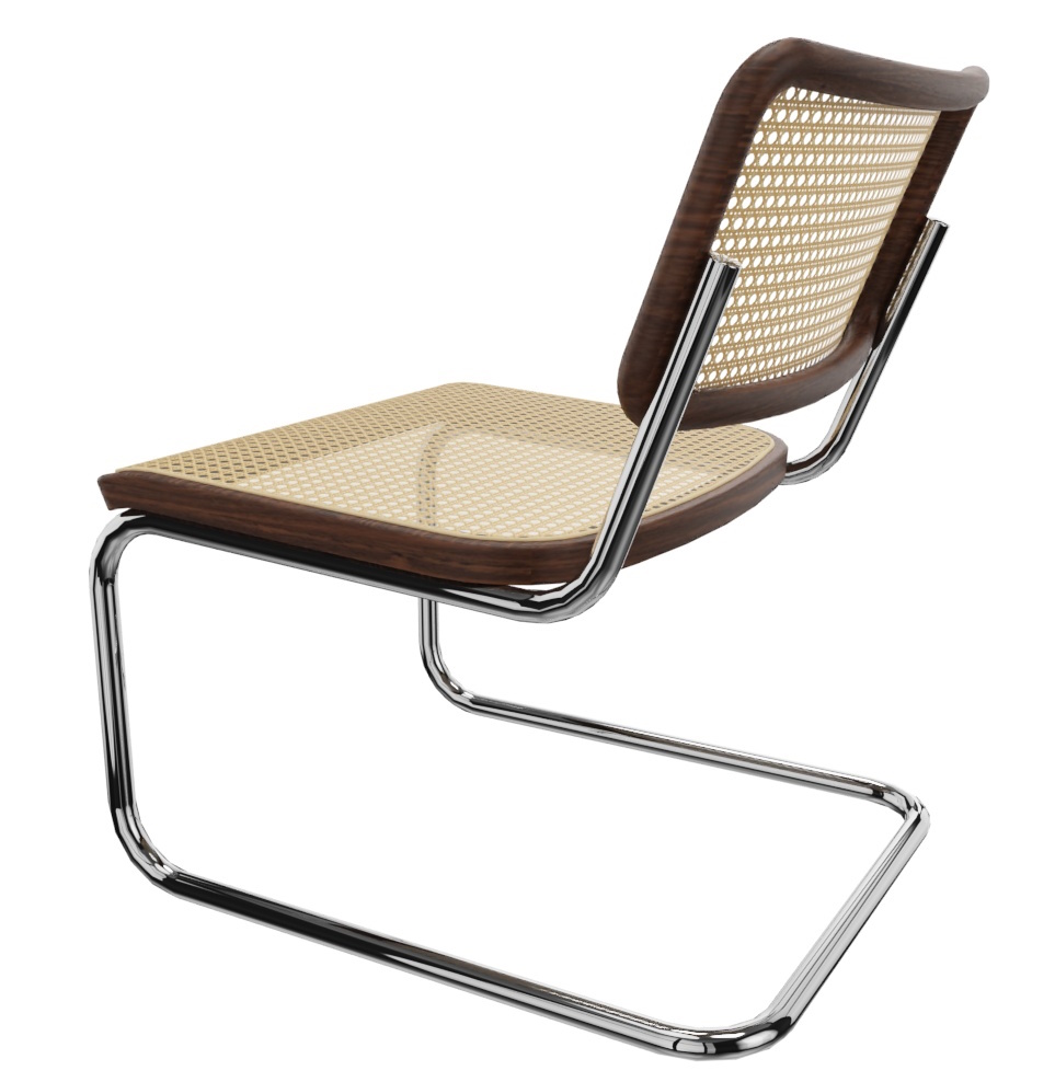 S 32 VL Lounge Chair Fauteuil NOISET AVEC LAQUE BOIS NATUREL LACKIETZ / TUBE NATUREL Thonet OFFRE SPECIALE