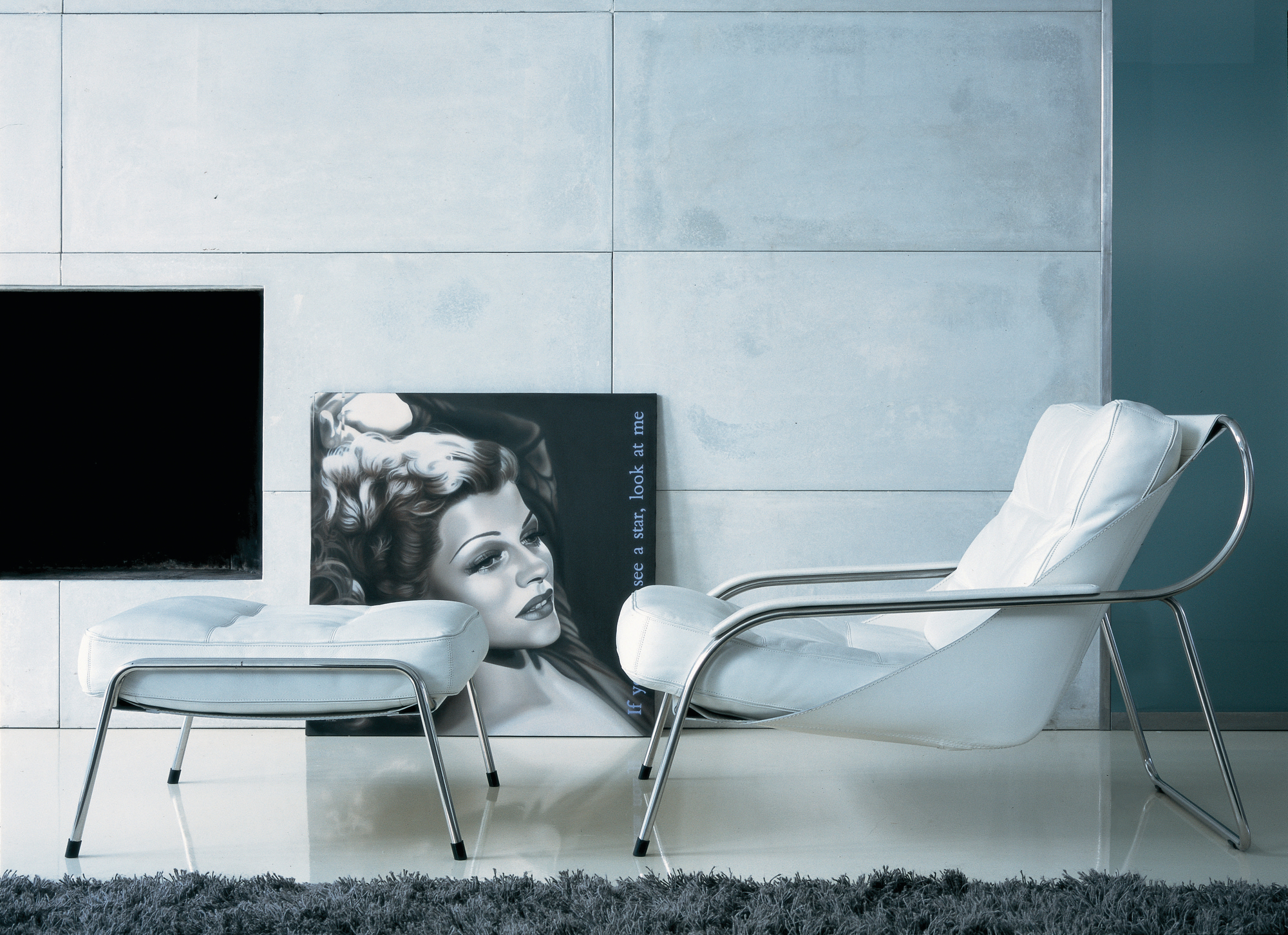 Maggiolina Fauteuil et Tabouret Zanotta