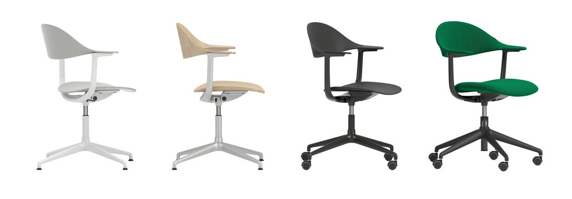 Mynt dossier et assise plastique Chaise de bureau Vitra