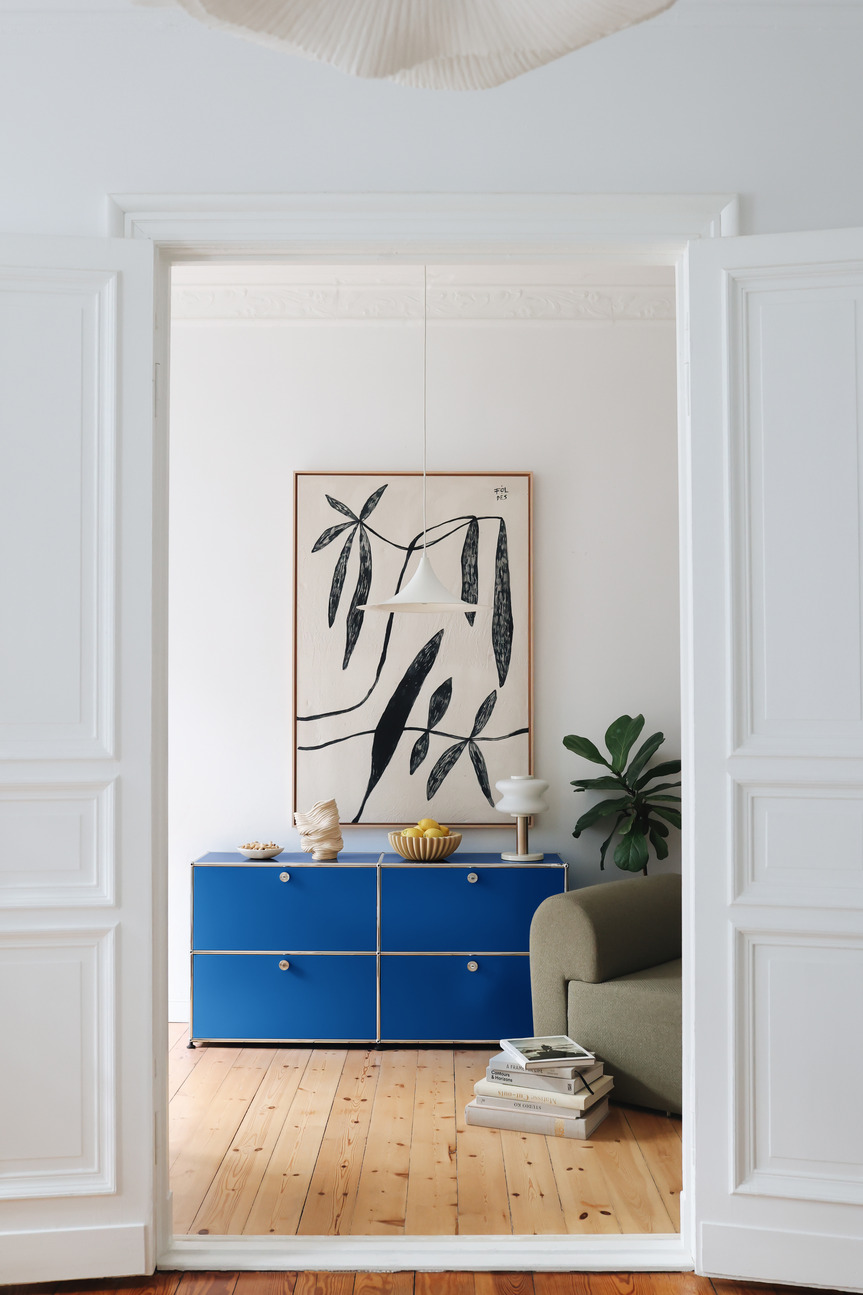 USM Haller Sideboard E2 buffet avec 4 portes pliantes