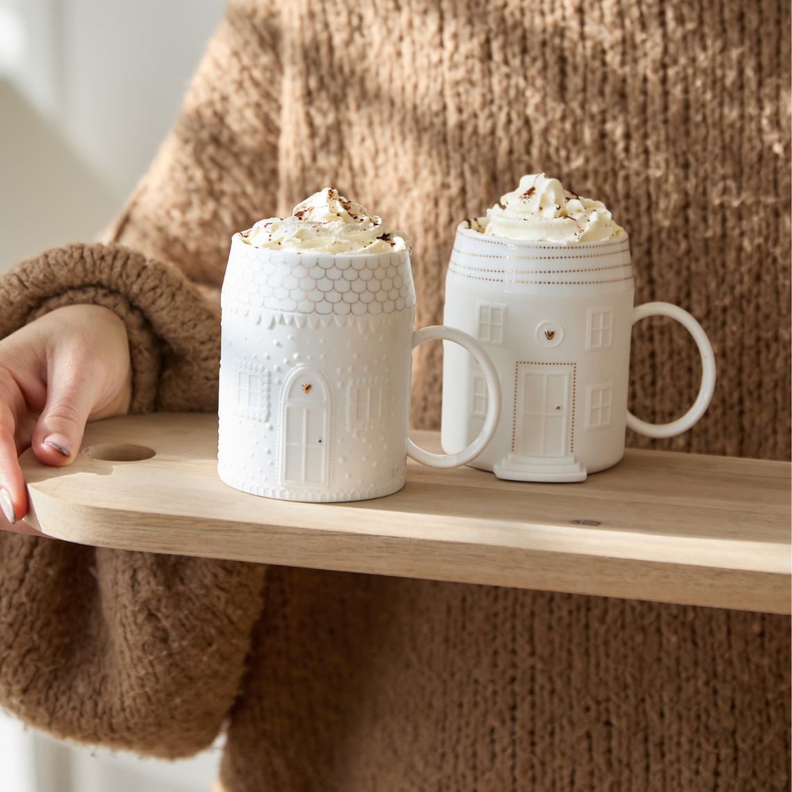 Mug maison, roues en pain d'épice