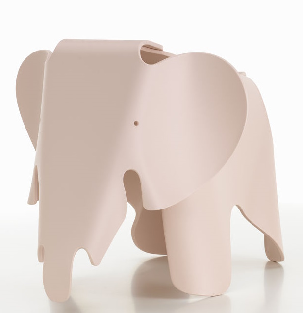 Eames Elephant Tabouret RE Vitra Rose pâle