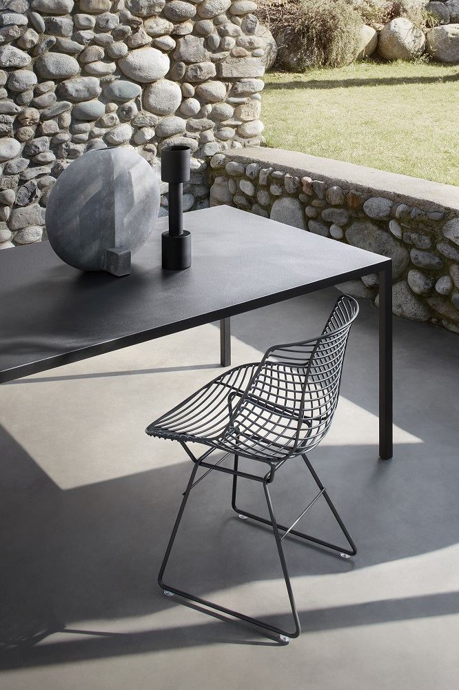 Flow Filo Indoor/Outdoor Chair Chaise piètement traîneau MDF Italia 