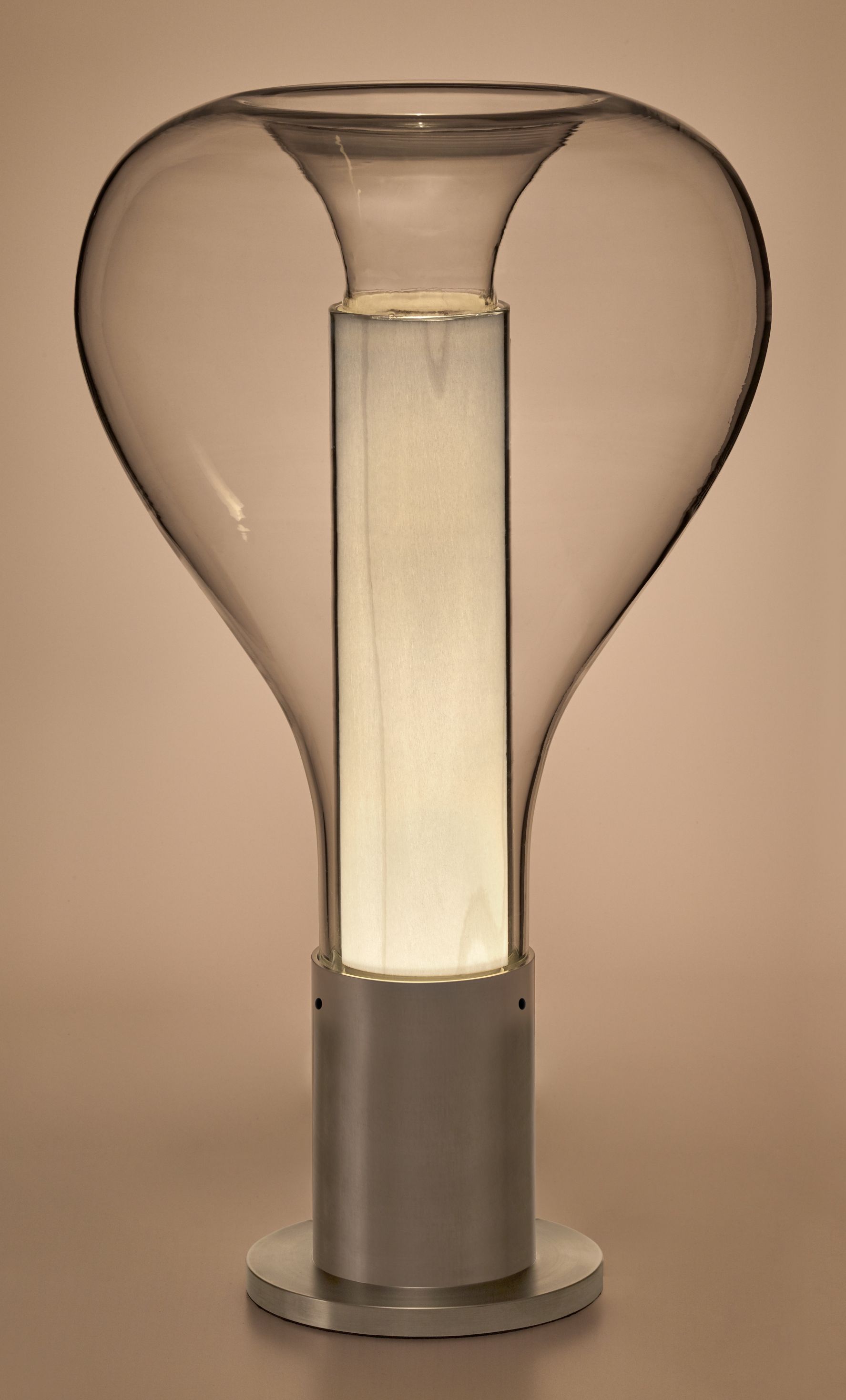 Eris Lampe de Table Blanc Base en Aluminium Ivoire LZF Lamps