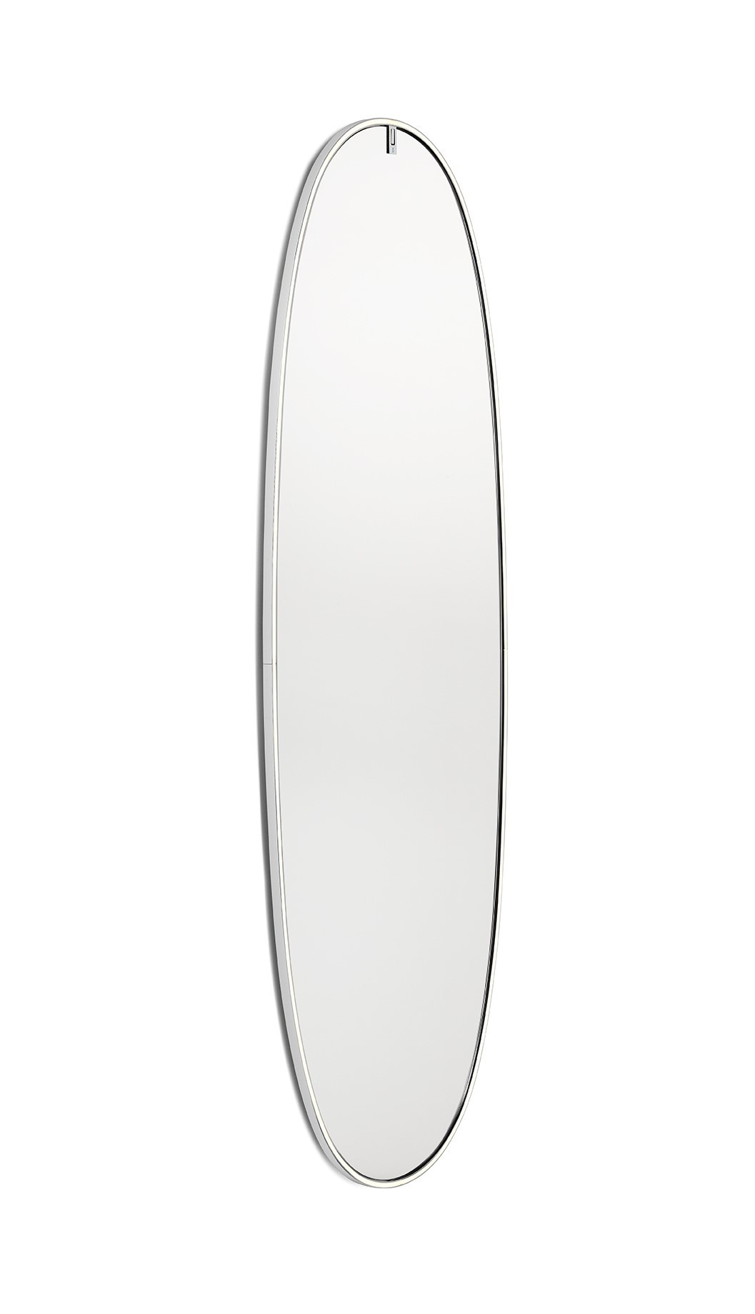 La Plus Belle Lichtspiegel von Flos: Ovale Wandleuchte mit Aluminiumrahmen für modernes Ambiente.