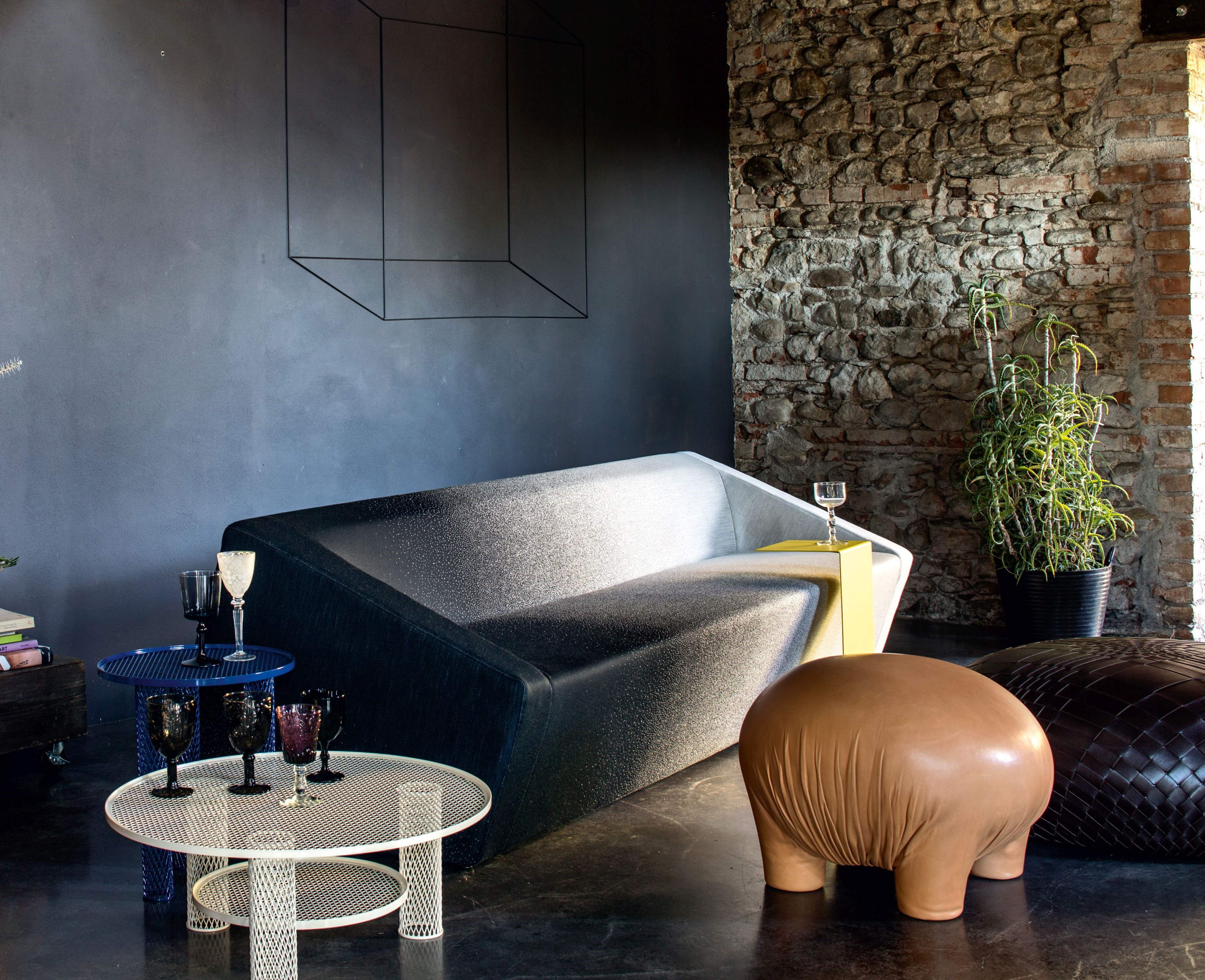 Net table d'appoint grande Encre Moroso