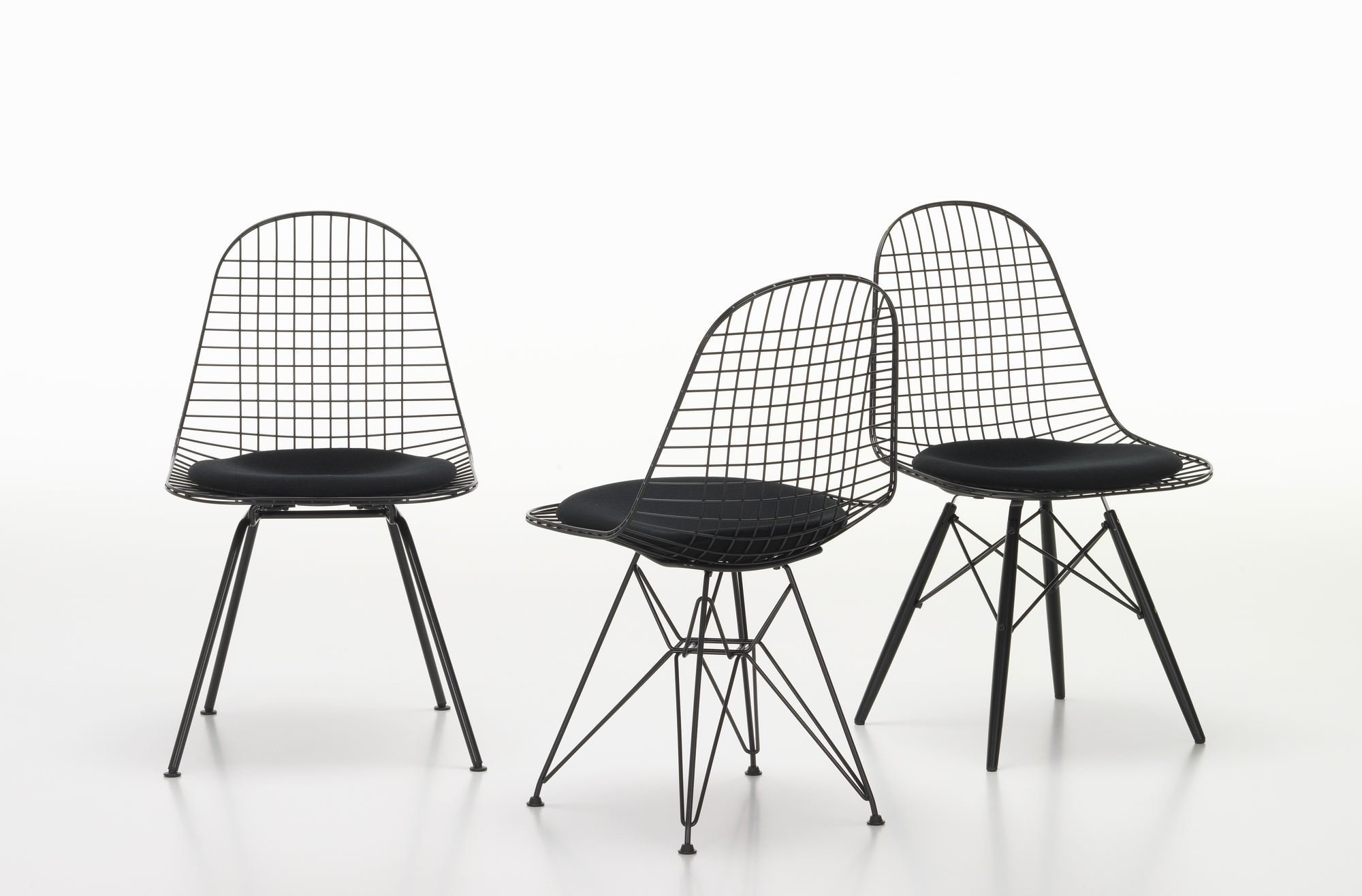 DKX-5 Wire Chair Chaise avec coussins Vitra