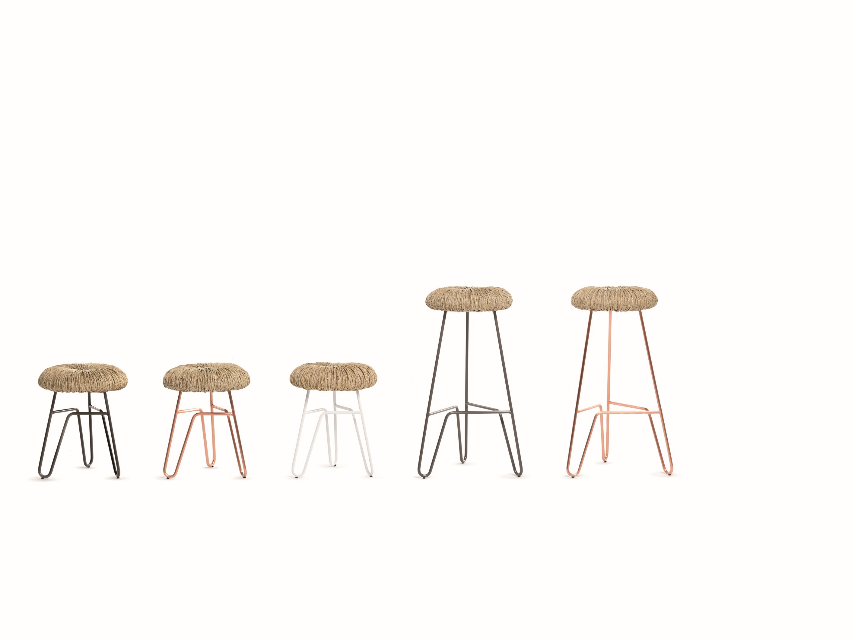 Donut Tabouret gris H45cm Mogg