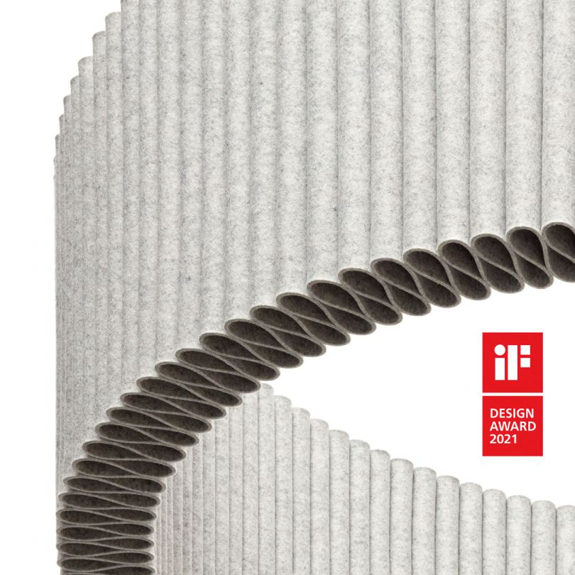 Objet de plafond Welle avec dispositif de suspension inclus