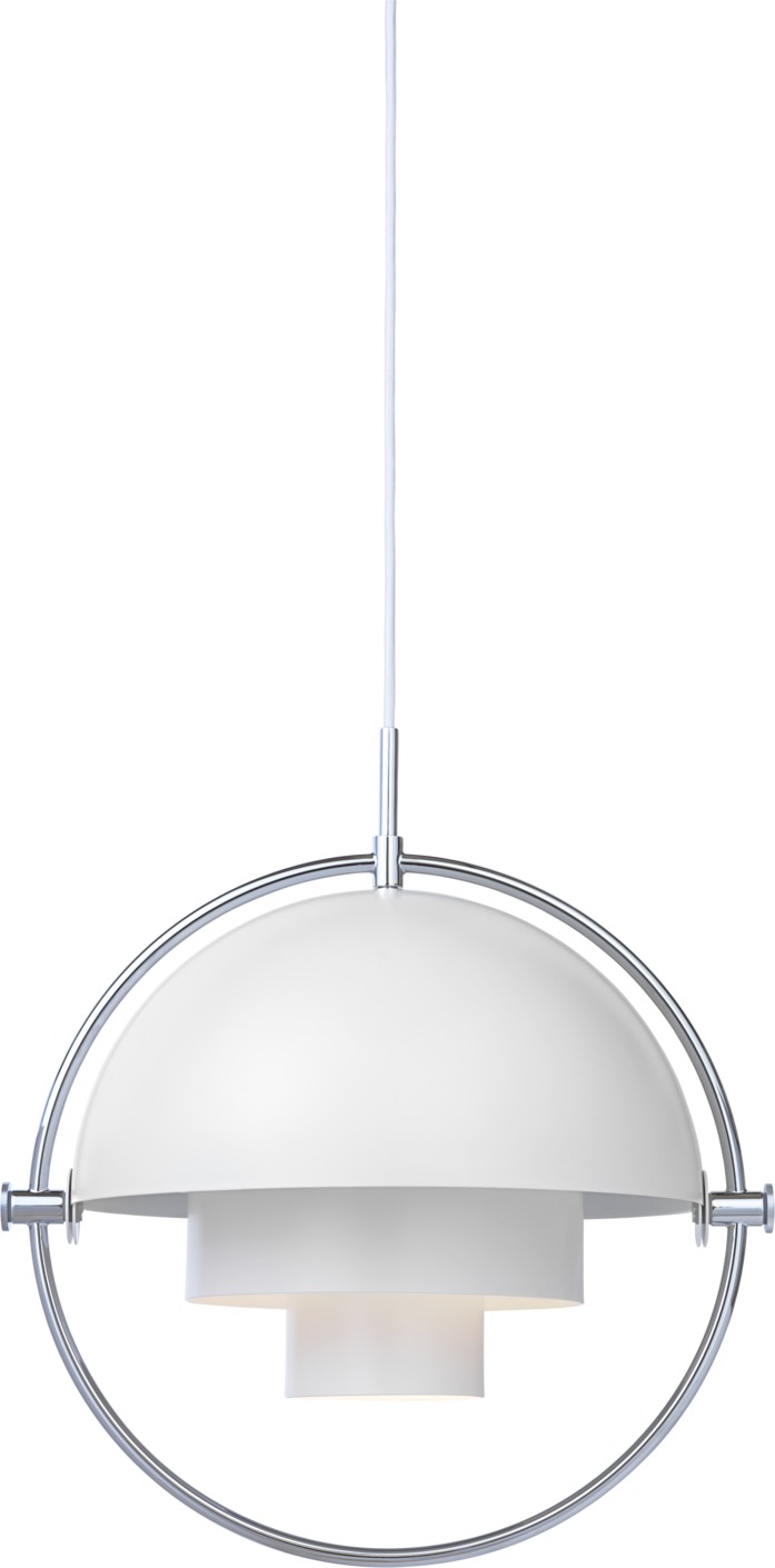 Multi-Lite Suspension Blanc / Chrome Gubi Multi-Lite Suspension Blanc / Chrome Gubi