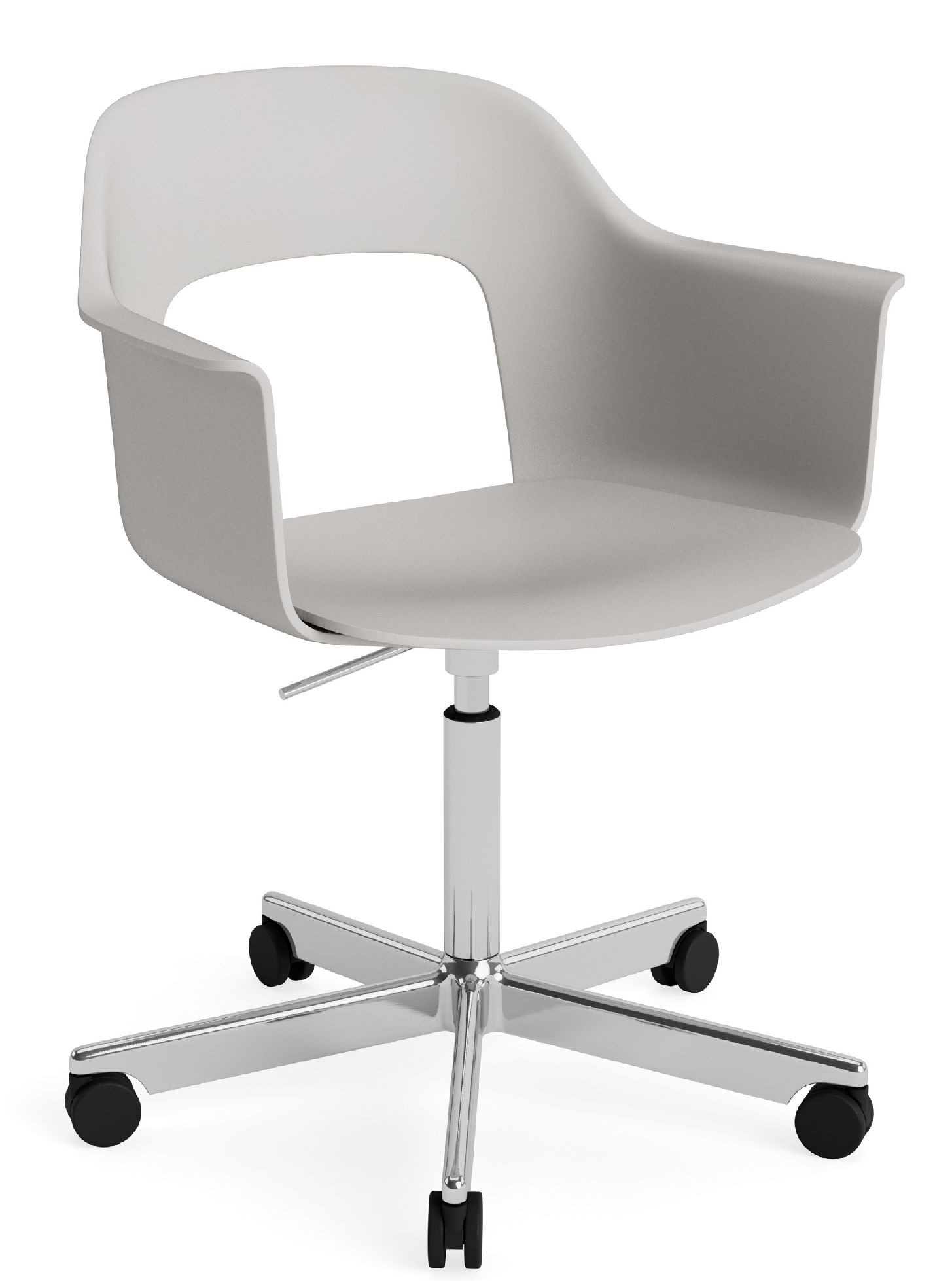 Layout Armchair 241 Fauteuil 5 pieds en étoile Mécanisme de rotation avec vérin à gaz Hay 