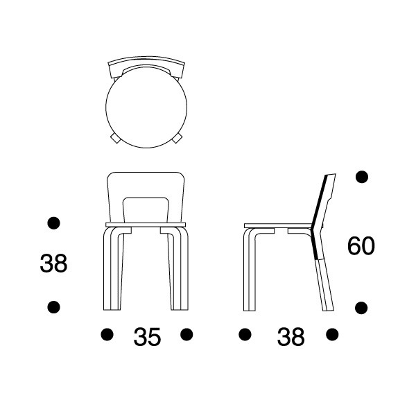 N65 chaise d'enfant Artek