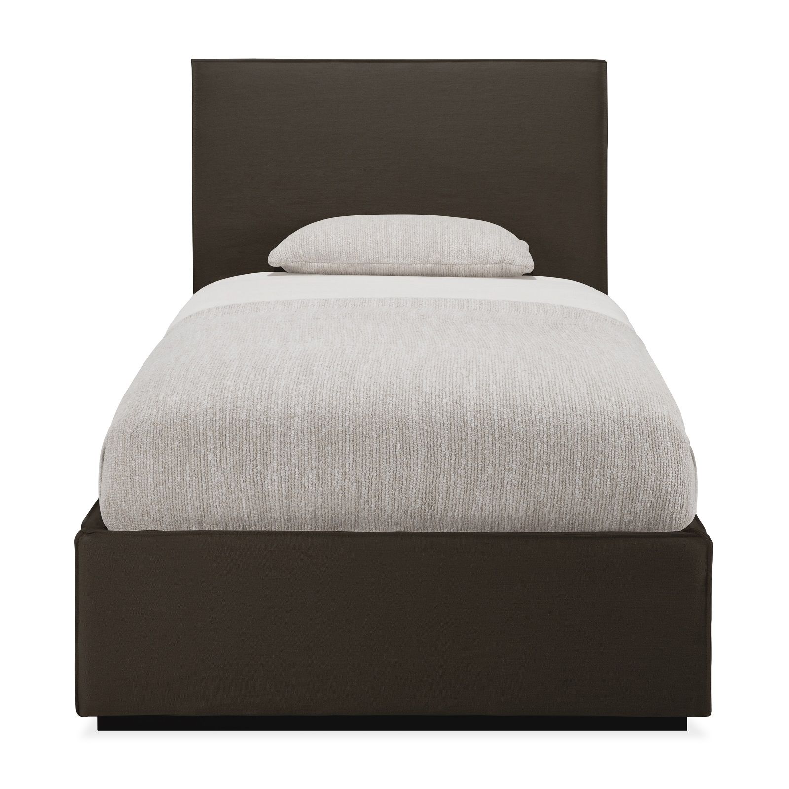 Revive Lit housse amovible L 98 x W 214 cm Ethnicraft Grey Leinen