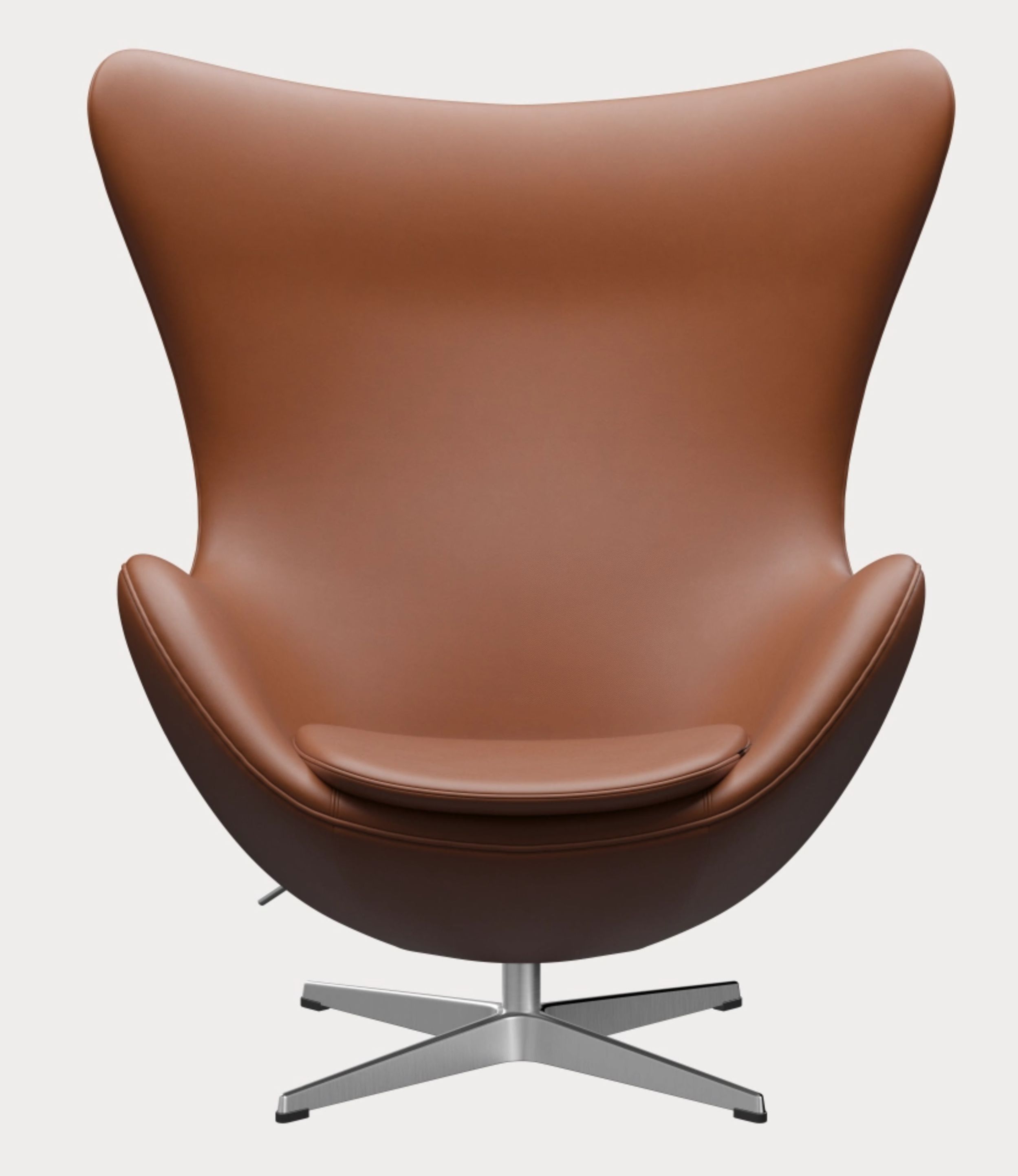 Egg Chair avec tabouret  Modèle d'action  Cuir Essential Fritz Hansen
