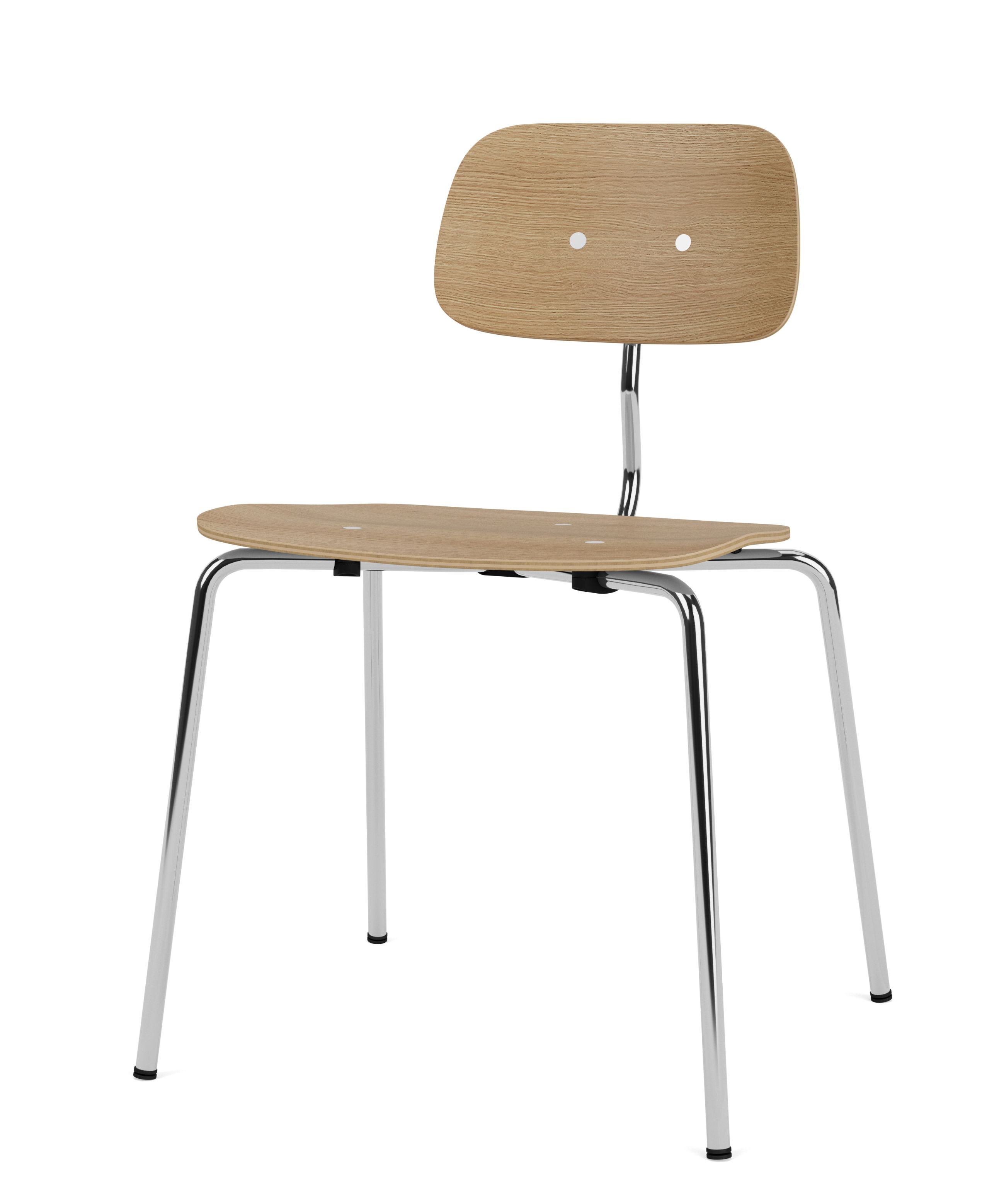 Kevi E2060 Chaise Chêne - chromé Montana QUICK SHIP