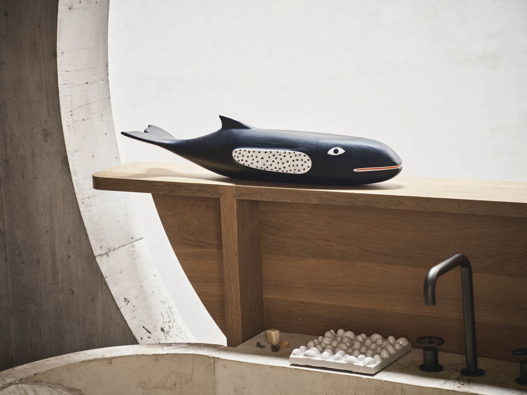 Eames House Whale Sculpture Frêne Vitra NOUVELLE VERSION