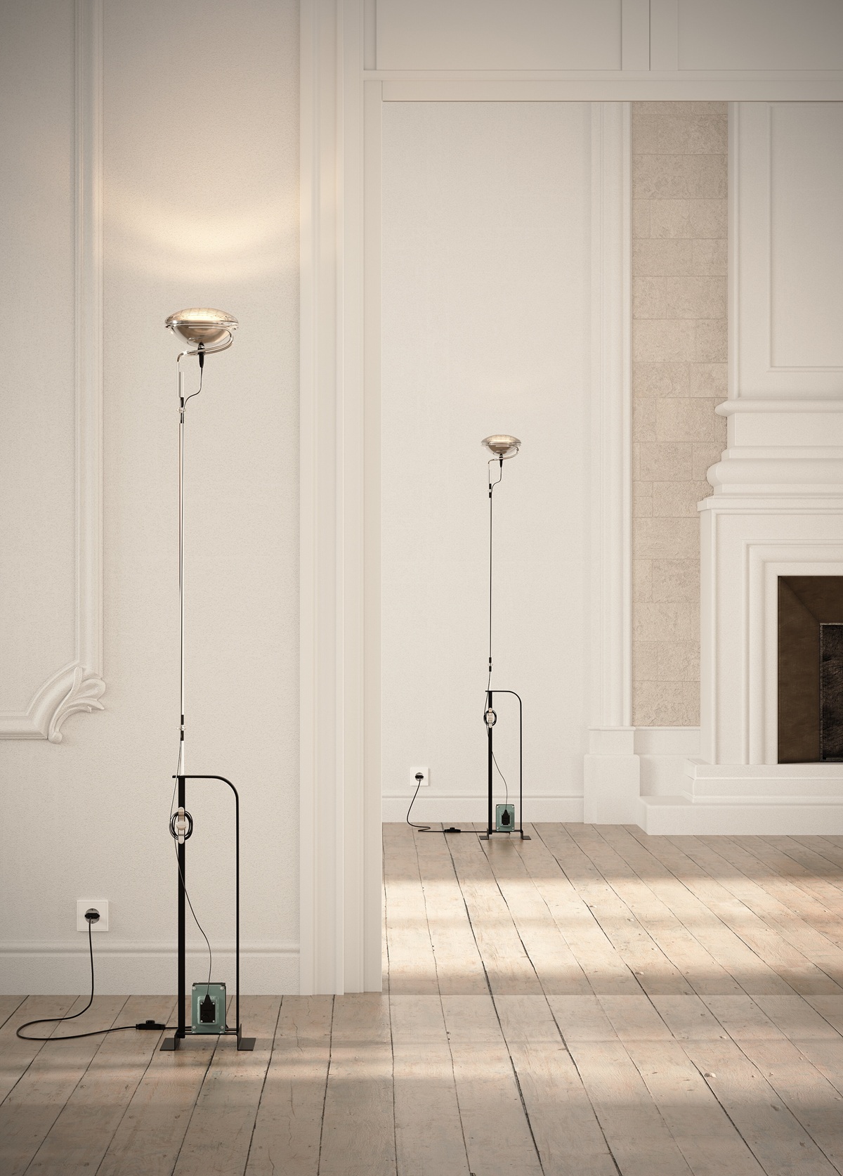 Toio Lampadaire Flos pour lumière indirecte - Différentes couleurs