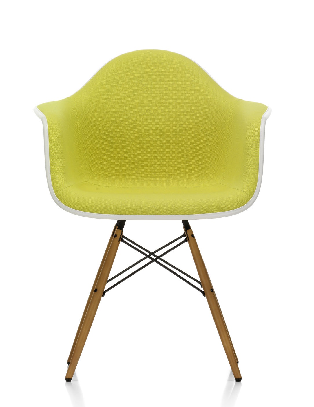 Eames Plastic Arm Chair DAW Chaise entièrement rembourrée Vitra