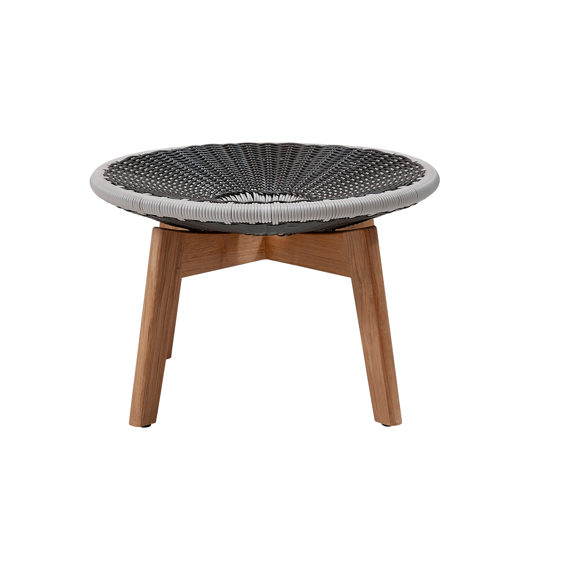 Peacock Outdoor Tabouret avec coussin Cane-Line gris clair