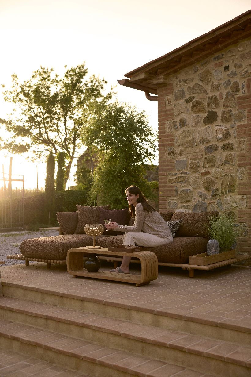 Sticks Platform Canapé avec chaise longue Outdoor Cane-Line