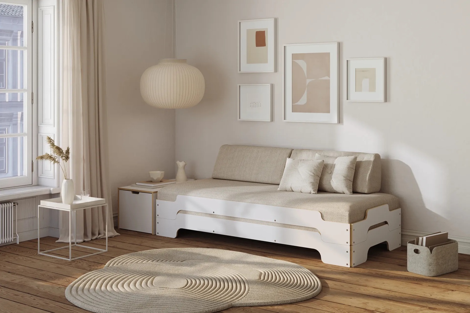 Coussin de dos arrondi pour Chaise longue empilable Müller Small Living