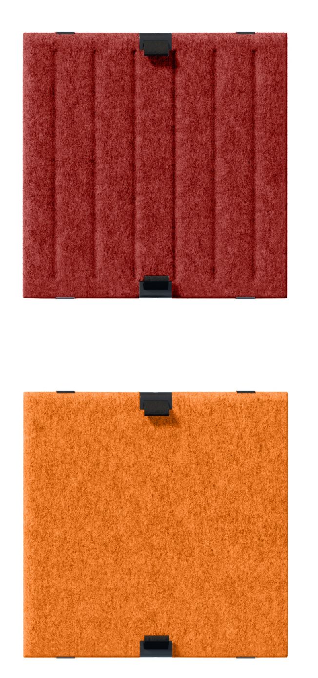 Panneau souple USM Haller Duo 350 Vertical Rouge