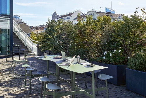 Bolder Table 3 places avec assises Extérieur Fermob EXEMPLE DE MANIÈRE