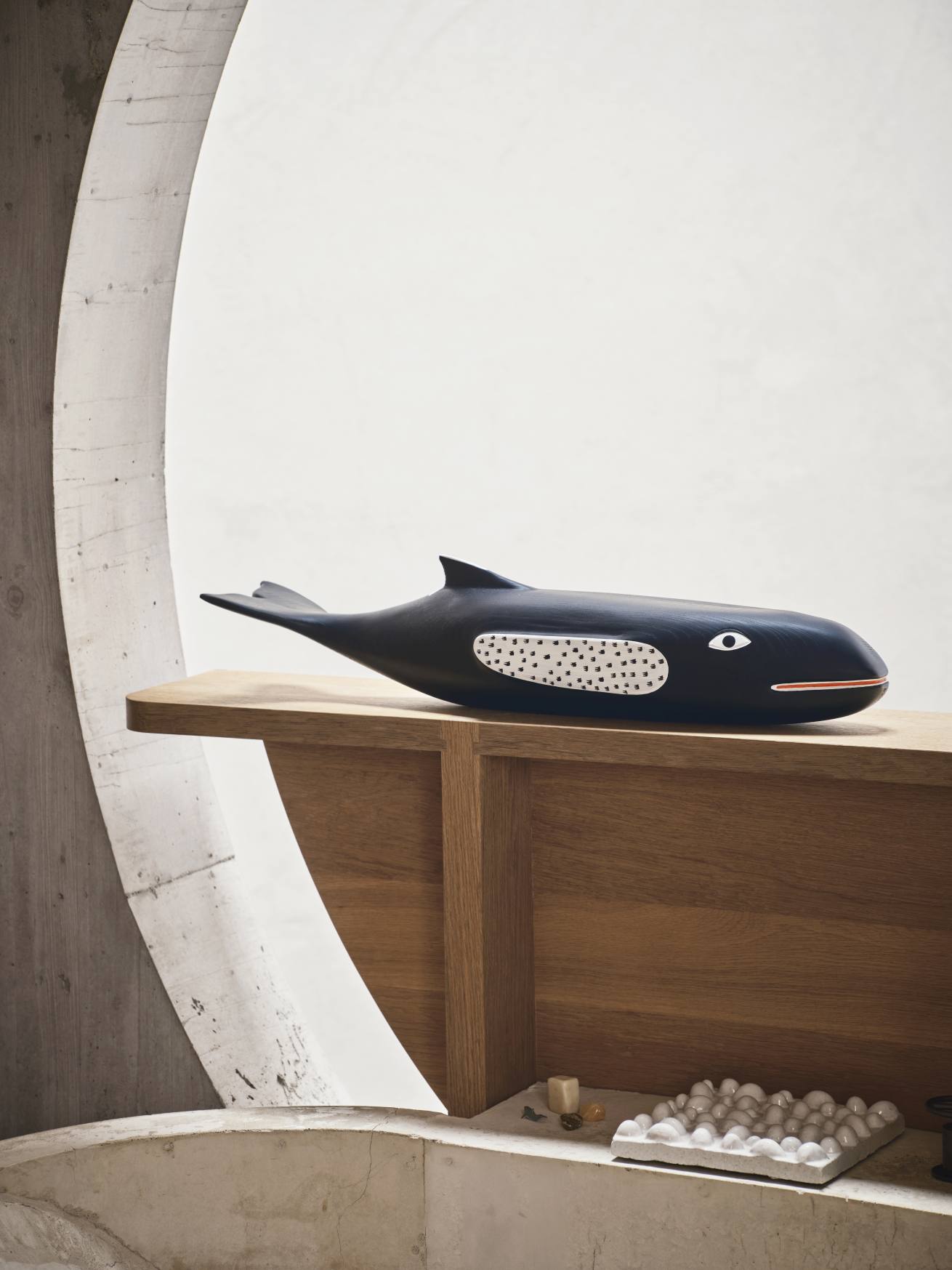 Eames House Whale Sculpture Frêne Vitra NOUVELLE VERSION