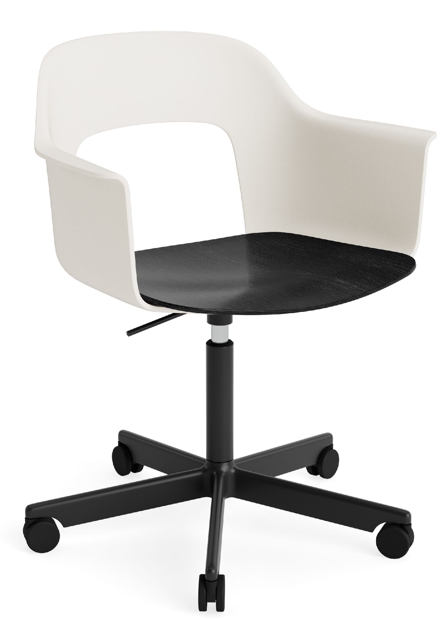 Layout Armchair 242 Fauteuil 4 pieds en étoile Vérin à gaz avec fonction pivotante Hay