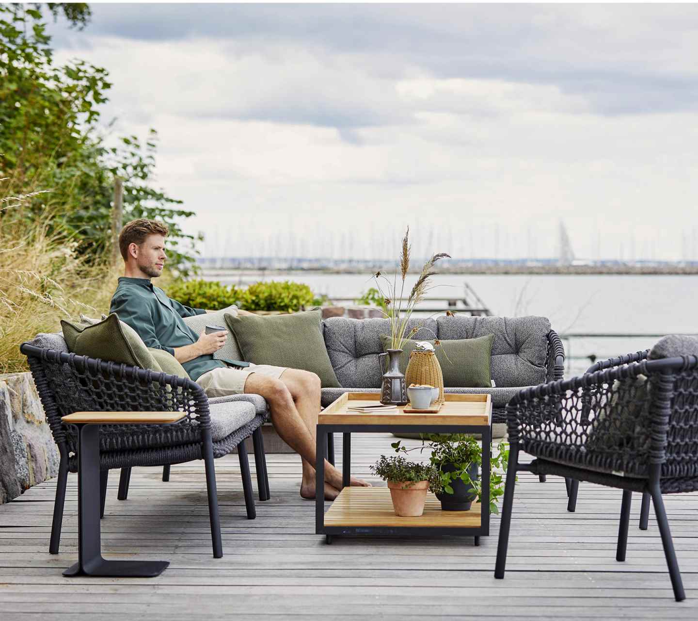 Ocean Module d'angle Canapé Outdoor Cane-Line 