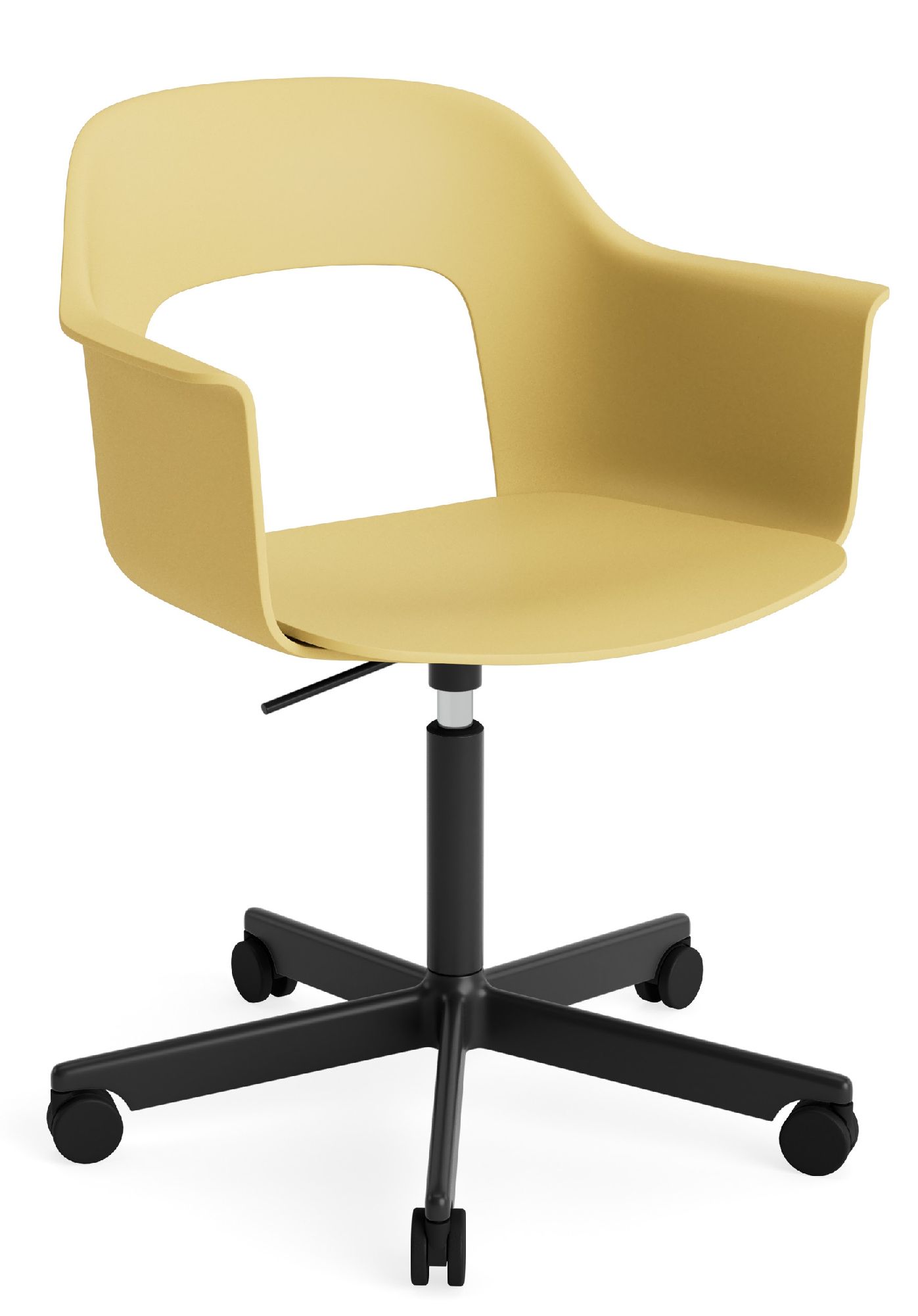 Layout Armchair 241 Fauteuil 5 pieds en étoile Mécanisme de rotation avec vérin à gaz Hay 