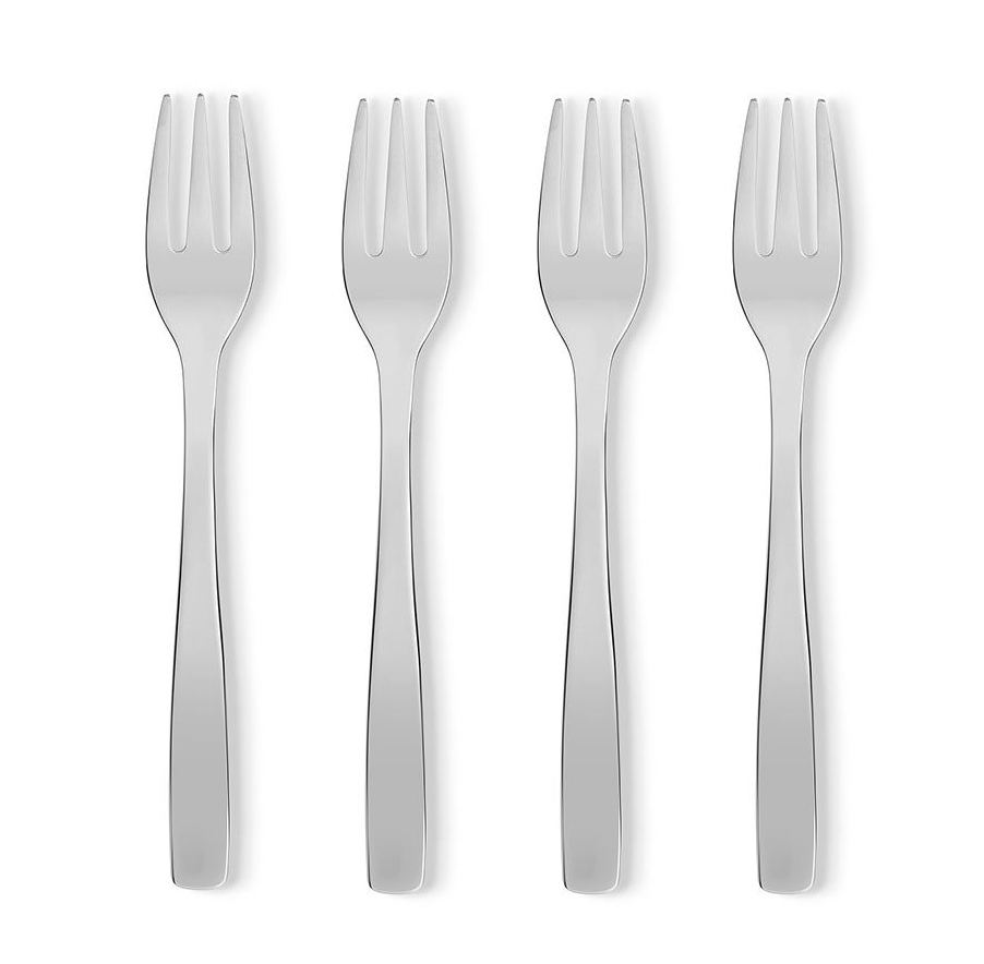KnifeForkSpoon Lot de 6 fourchettes à gâteau AJM22/16 Alessi