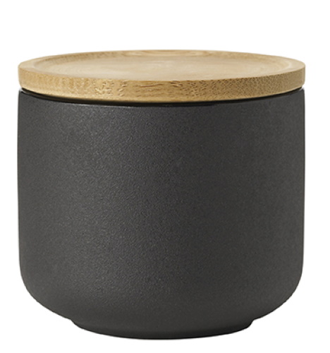 Theo Tasse à thé avec soucoupe Noir Stelton OFFRE SPECIALE