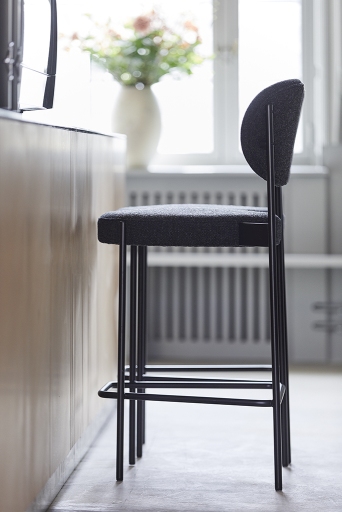 Series 430 Bar Stool Tabouret de bar 75 cm NOIR / REMIX 123 Verpan OFFRE SPECIALE