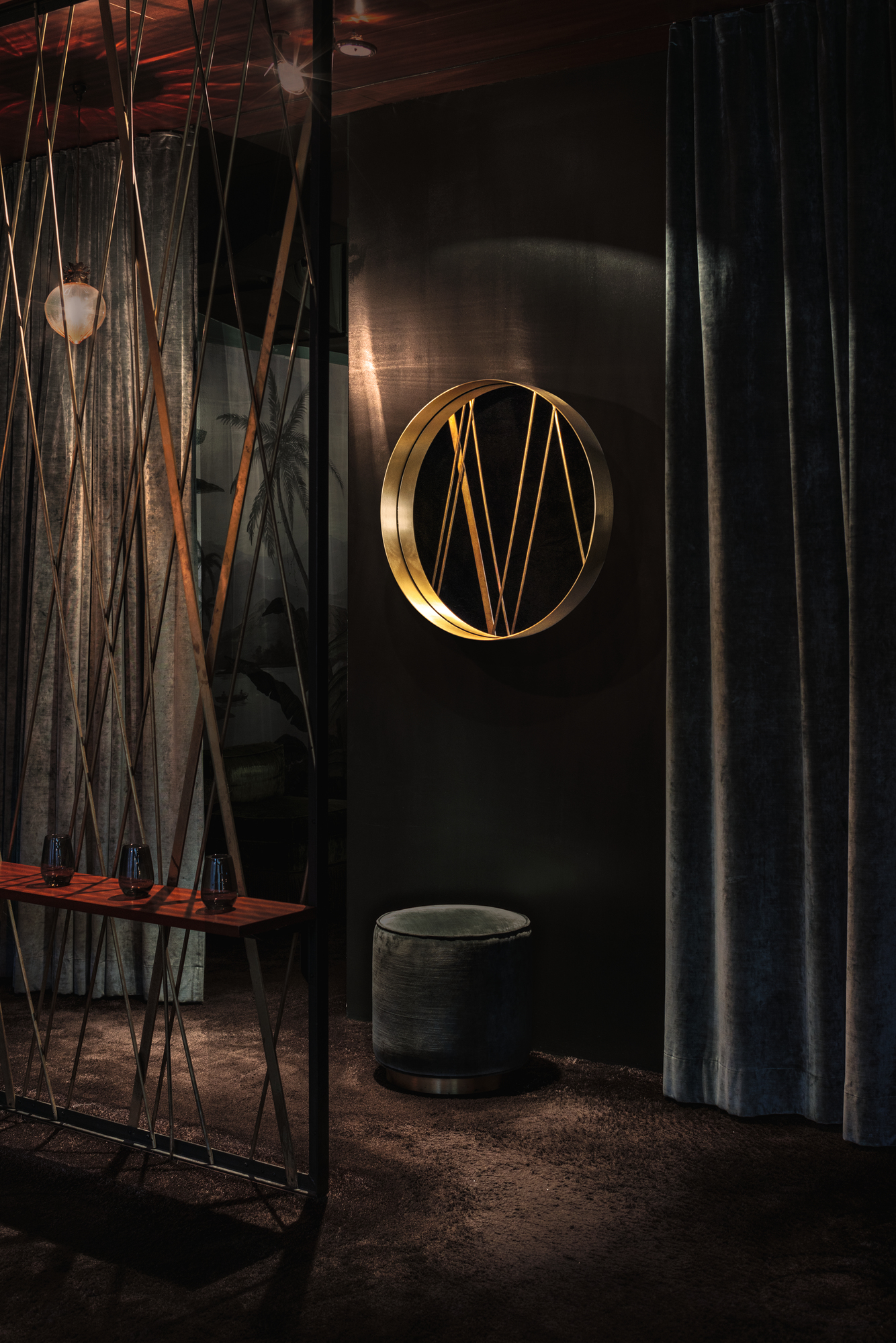 Cypris Miroir laiton naturel Classicon