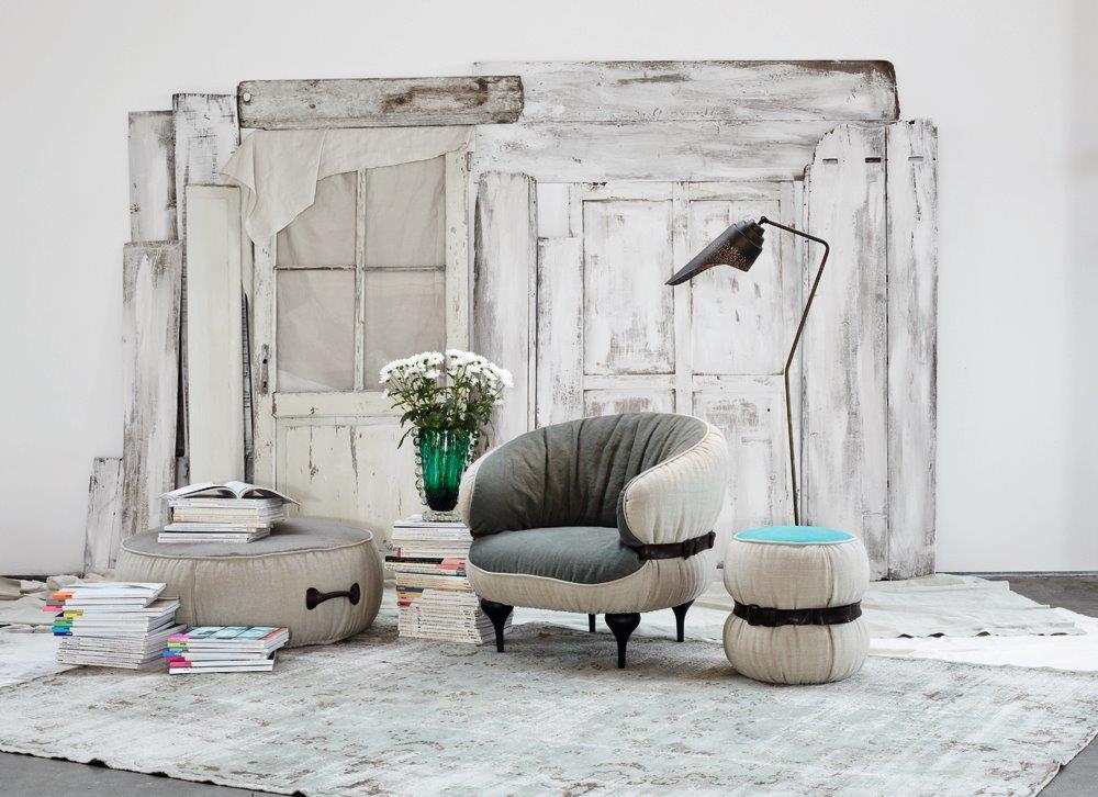 Chubby Chic Pouf Ø 100 cm Tabouret Moroso Diesel