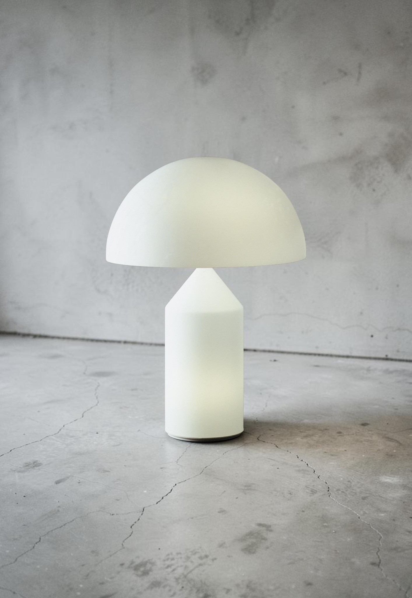 Atollo Lampe de Table Verre de Murano Oluce