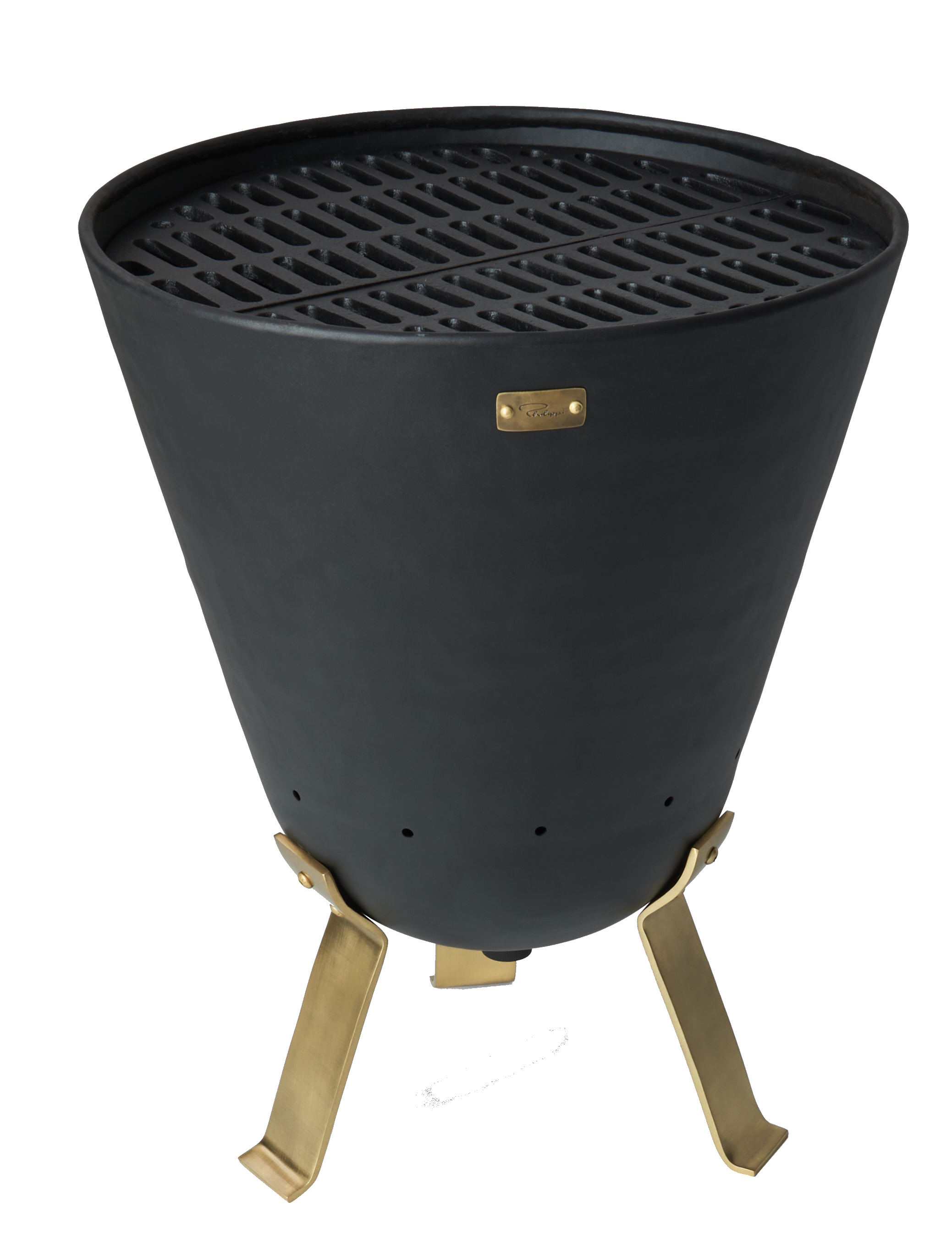 Ensemble Bonfire : panier à feu + grille de cuisson Philippi