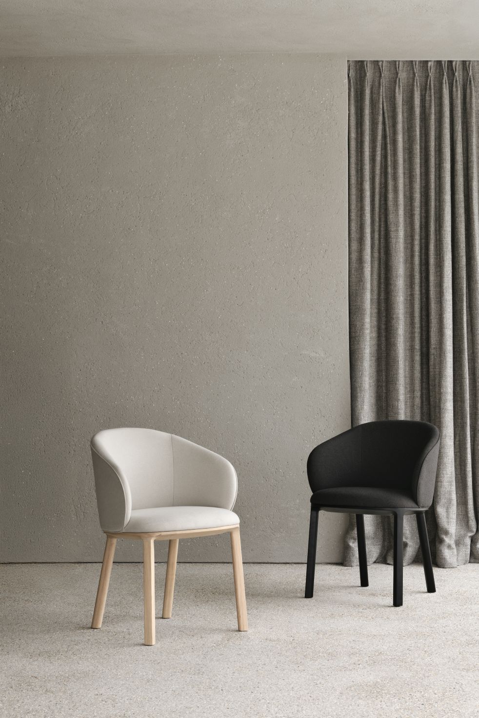 Unda Chaise Chêne laqué - Salt Ethnicraft