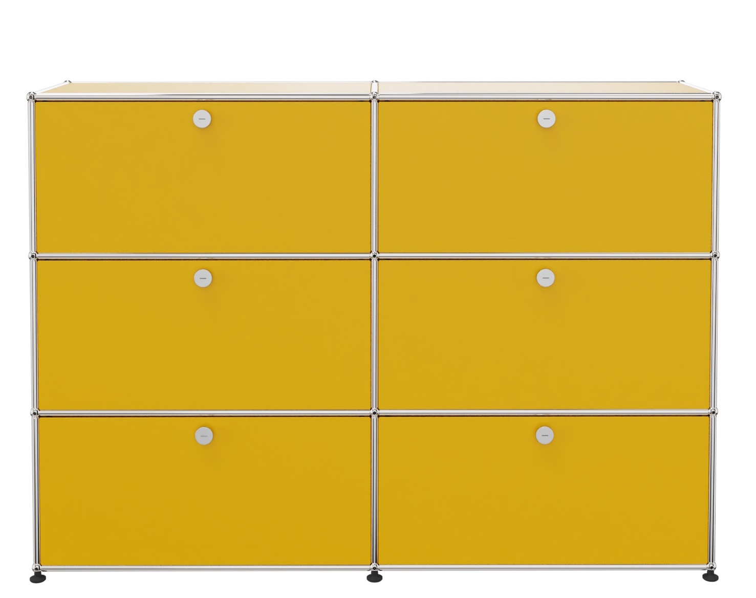 USM Haller Highboard 6 Klappen gelb