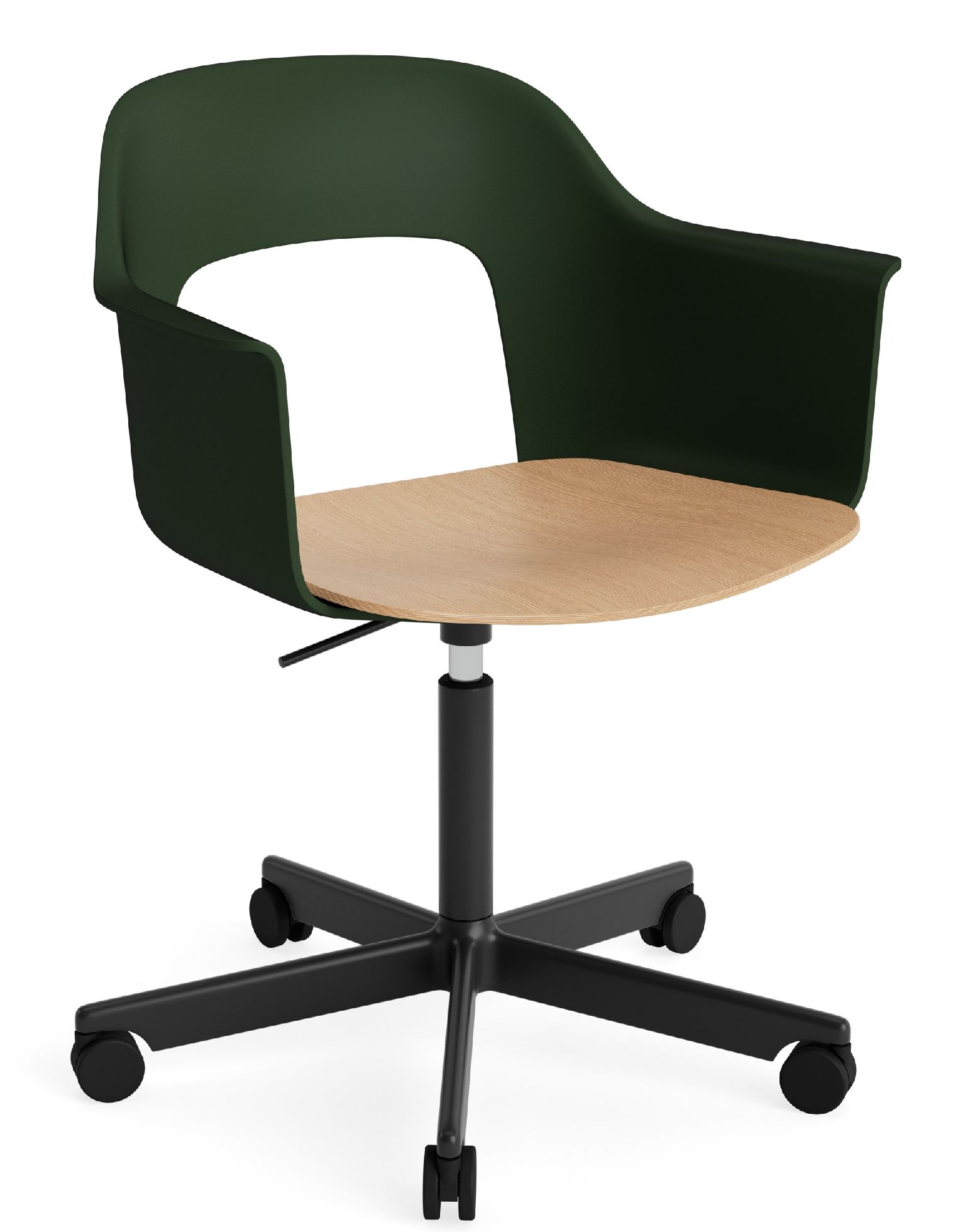 Layout Armchair 242 Fauteuil 4 pieds en étoile Vérin à gaz avec fonction pivotante Hay